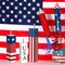 3 Pcs 4th of July Wooden Table Decorations Patriotic Table Centerpieces Independence Day Wood Firework Fourth of July Table Signs for Home Farmhouse Decor(Star)